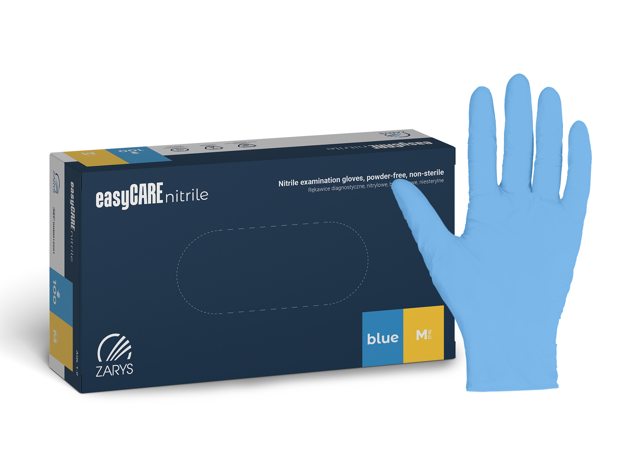 easyCARE nitrile blue - M